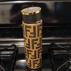Fendi Black and Gold Coffee Thermos